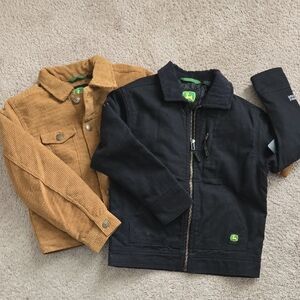 John Deere Kids Tractor Jackets - Black and Tan